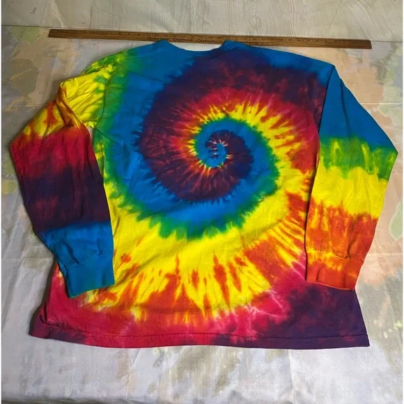 VINTAGE Seasons Best T Shirt Mens Large Great Lakes Michigan Tie Dye Made USA - Picture 2 of 8